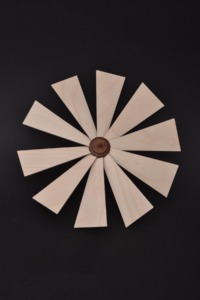 Flügelrad: Naturbelassen-Nussbaum-Rotor-Schürmann